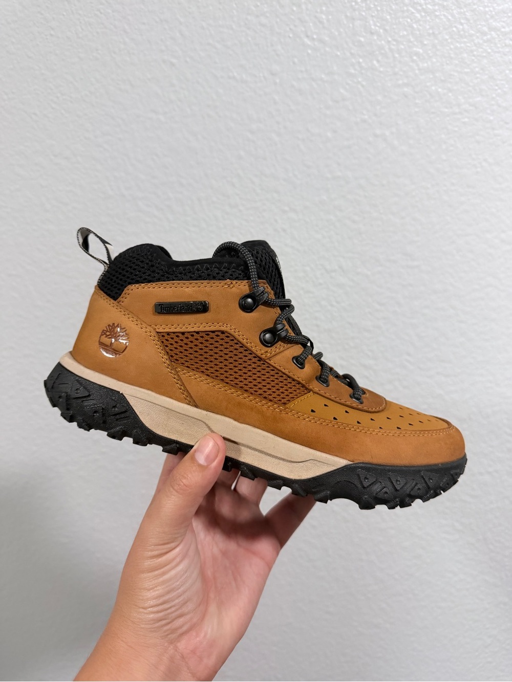 Timberland  Wheat Brown Trail Mid Hiking Shoe